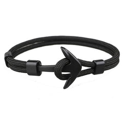 TANGYIN 2018 New Fashion Survival Rope Chain Multilayer Anchor Charm Bracelets And Bangles Men Women Gift Sport Hooks Navy Style