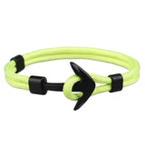 TANGYIN 2018 New Fashion Survival Rope Chain Multilayer Anchor Charm Bracelets And Bangles Men Women Gift Sport Hooks Navy Style