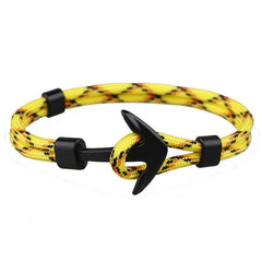 TANGYIN 2018 New Fashion Survival Rope Chain Multilayer Anchor Charm Bracelets And Bangles Men Women Gift Sport Hooks Navy Style